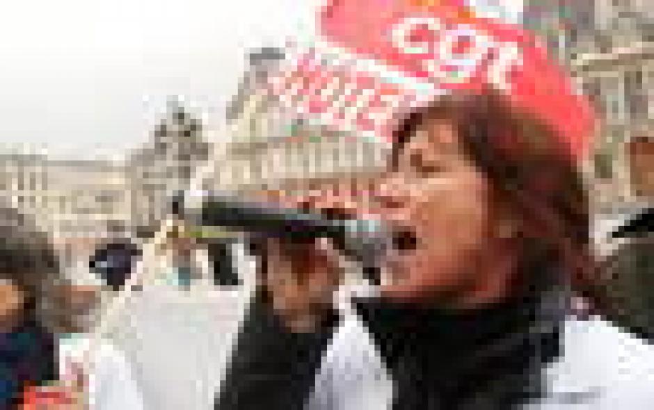 28 novembre lors de la manifestation pour défendre l'hopital parisien HOTEL DIEU